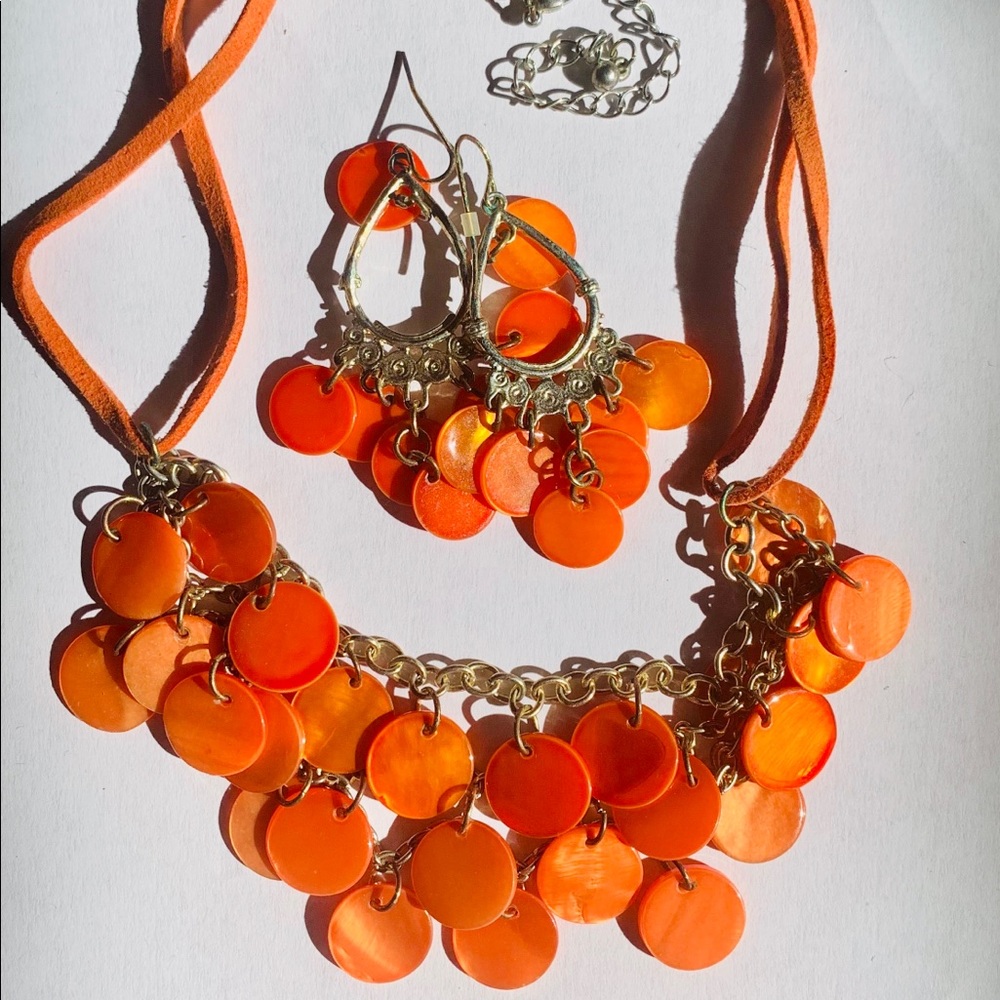 Matching Necklace and Earring Set